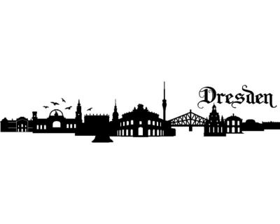 Dresden Skyline Wandtattoo