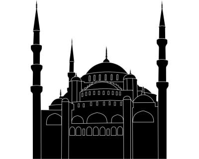 Moschee Skyline Wandtattoo