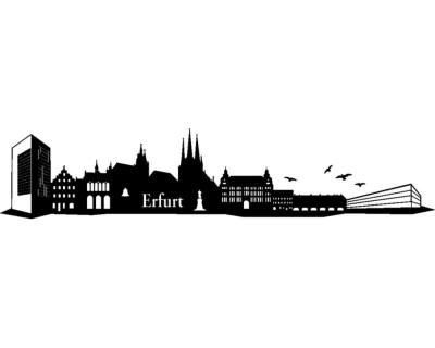 Erfurt Skyline Wandaufkleber