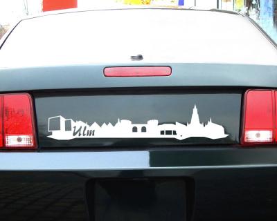 Ulm Skyline Autoaufkleber Aufkleber