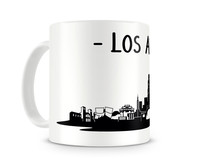 Los Angeles Skyline Kaffeetasse Kaffeepott Tasse Modellnummer  wei/schwarz