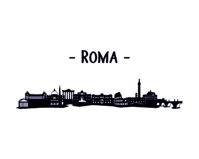 Rom / Roma Skyline Kaffeetasse Kaffeepott Tasse
