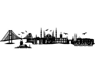 Istanbul Skyline Wandtattoo Wandtattoo