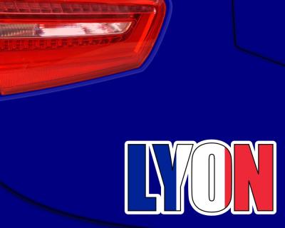 Lyon Schriftzug Autoaufkleber Aufkleber