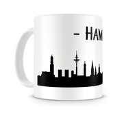 Tasse Hamburg Skyline Tasse Modellnummer  wei/schwarz