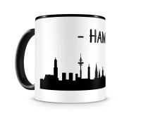 Tasse Hamburg Skyline Tasse Modellnummer  schwarz/schwarz