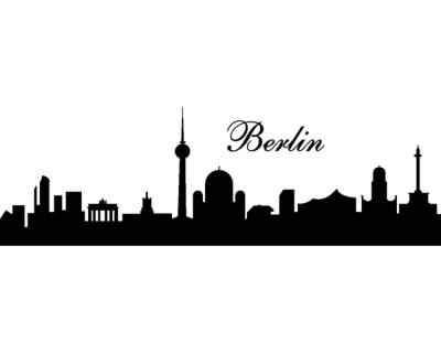 Berlin Skyline Wandaufkleber