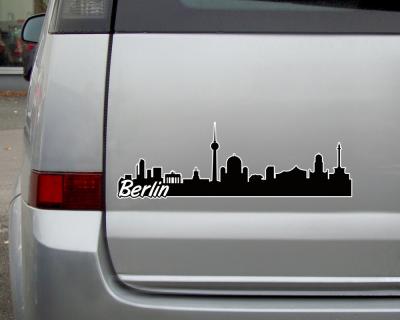 Berlin Skyline Autoaufkleber - Ansicht 3