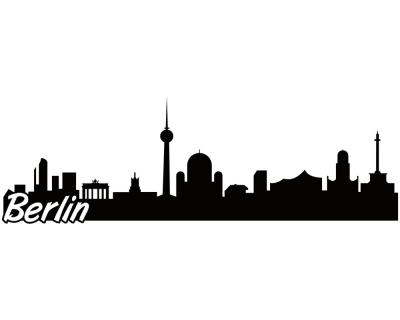 Berlin Skyline Autoaufkleber - Ansicht 1
