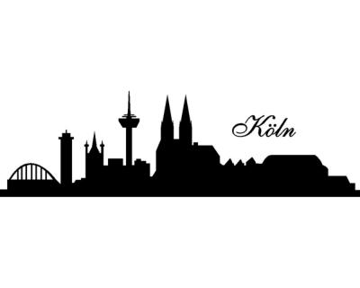 Kln Skyline Wandtattoo