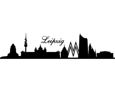Leipzig Skyline Wandtattoo