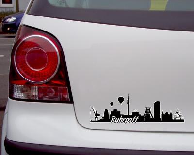 Ruhrpott Skyline Autoaufkleber Aufkleber