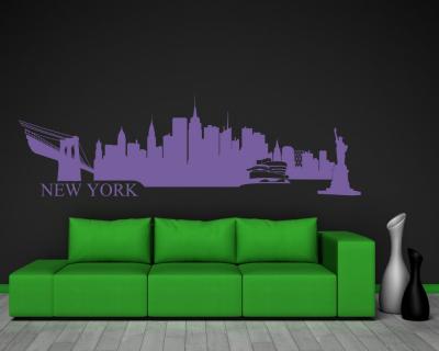 New York Skyline Wandtattoo Wandtattoo