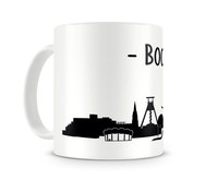 Bochum Skyline Kaffeetasse Kaffeepott Tasse Modellnummer  wei/schwarz