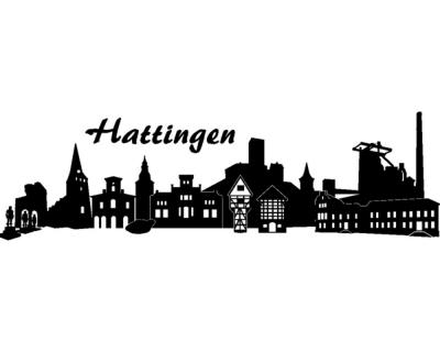 Hattingen Skyline Wandaufkleber - Ansicht 1