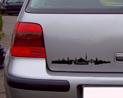 Dresden Skyline Autoaufkleber