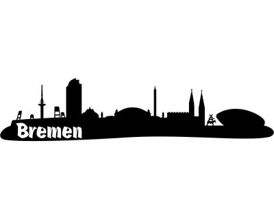 Bremen Skyline Autoaufkleber