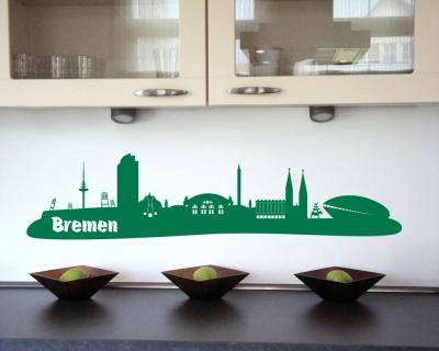 Bremen Skyline Wandaufkleber