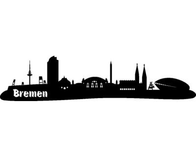 Bremen Skyline Wandaufkleber