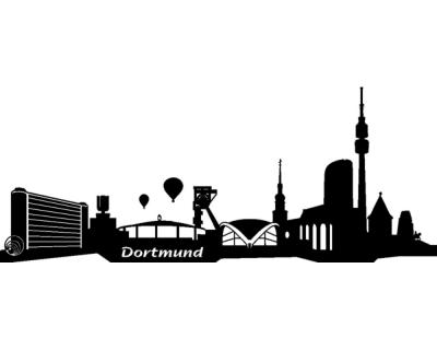 Dortmund Skyline Wandtattoo