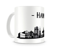 Hannover Skyline Kaffeetasse Kaffeepott Tasse Modellnummer  wei/schwarz