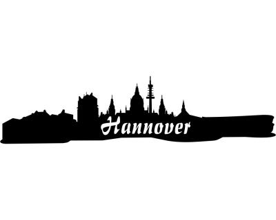 Hannover Skyline Sticker Aufkleber Aufkleber