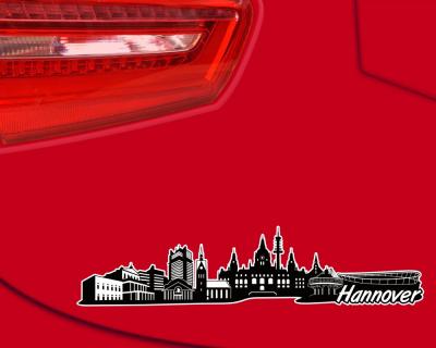 Hannover Skyline Autoaufkleber
