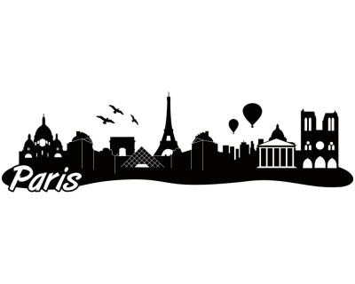 Paris Skyline Autoaufkleber