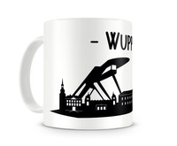 Wuppertal Skyline Kaffeetasse Kaffeepott Tasse Modellnummer  wei/schwarz