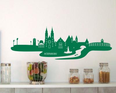 Nrnberg Skyline Wandtattoo Wandtattoo