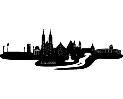 Nrnberg Skyline Wandtattoo