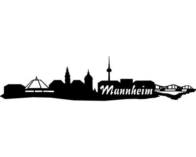 Mannheim Skyline Aufkleber