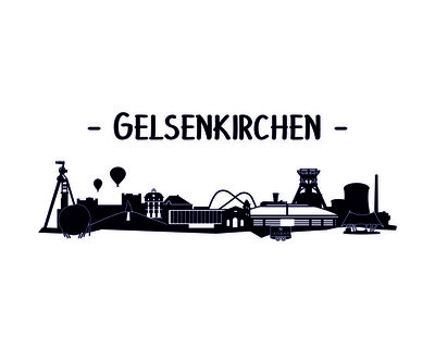 Gelsenkirchen Skyline Kaffeetasse Kaffeepott Tasse