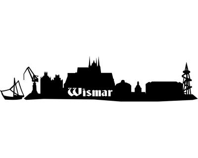 Wismar Skyline Wandtattoo