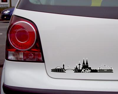 Köln Skyline Autoaufkleber - Ansicht 3