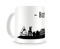 Bottrop Skyline Kaffeetasse Kaffeepott Tasse Modellnummer  wei/schwarz