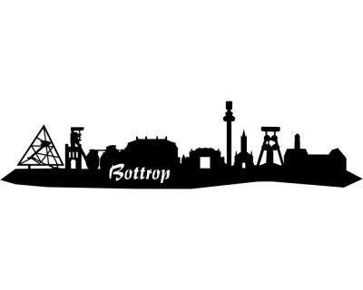 Bottrop Skyline Aufkleber - Ansicht 1
