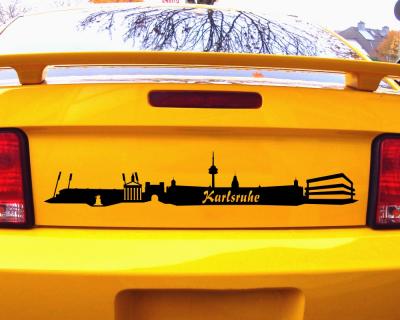 Karlsruhe Skyline Autoaufkleber Aufkleber