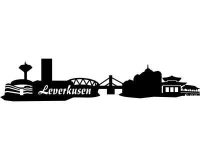 Leverkusen Skyline Aufkleber