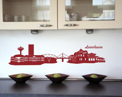 Leverkusen Skyline Wandtattoo Wandtattoo