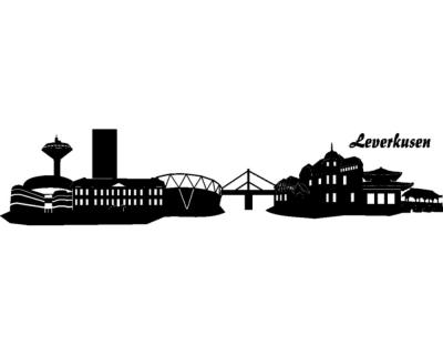 Leverkusen Skyline Wandtattoo Wandtattoo