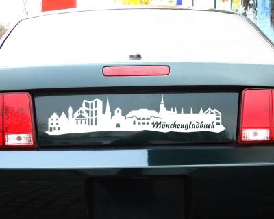 Mönchengladbach Skyline Aufkleber