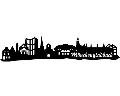 Mnchengladbach Skyline Aufkleber