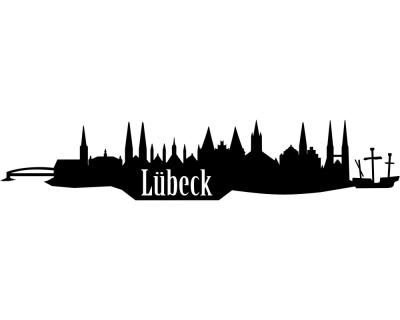 Lübeck Skyline Aufkleber