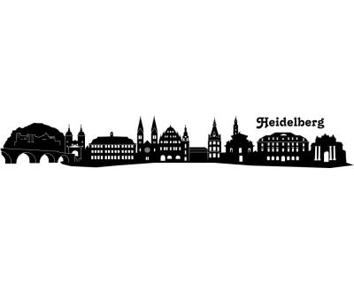 Heidelberg Skyline Wandtattoo