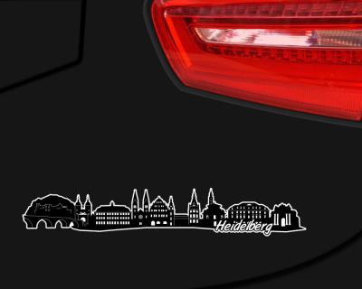 Heidelberg Skyline Autoaufkleber