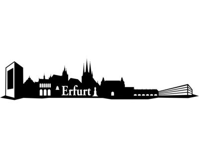 Erfurt Skyline Aufkleber Aufkleber