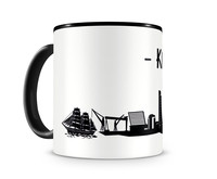 Kiel Skyline Kaffeetasse Kaffeepott Tasse Modellnummer  schwarz/schwarz