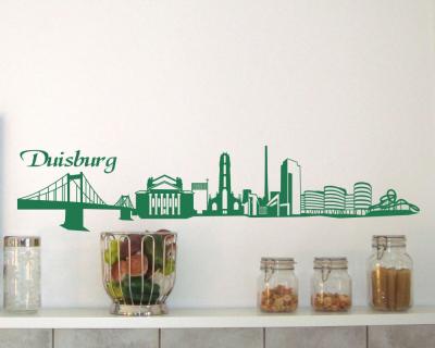 Duisburg Skyline Wandaufkleber