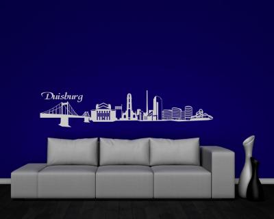 Duisburg Skyline Wandaufkleber Wandtattoo